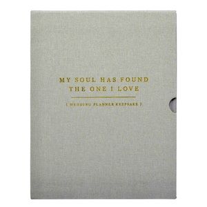 New grey & gold hard bound wedding planner